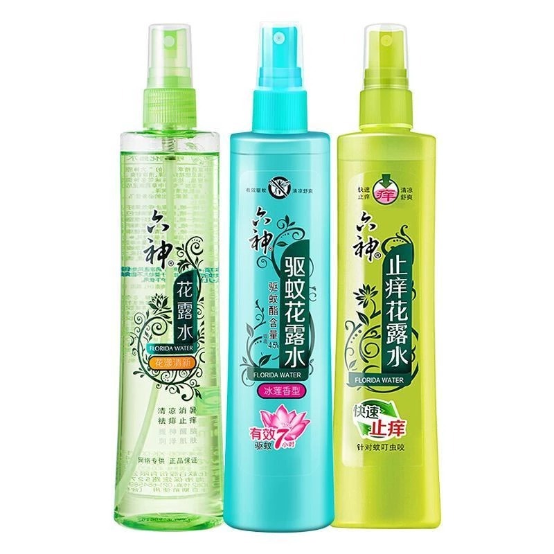 ยากันยุง 180ml Florida Water Penghalu Nyamuk Gatal LiuShen Itchness Killer Room Spray Refresh Outdoo