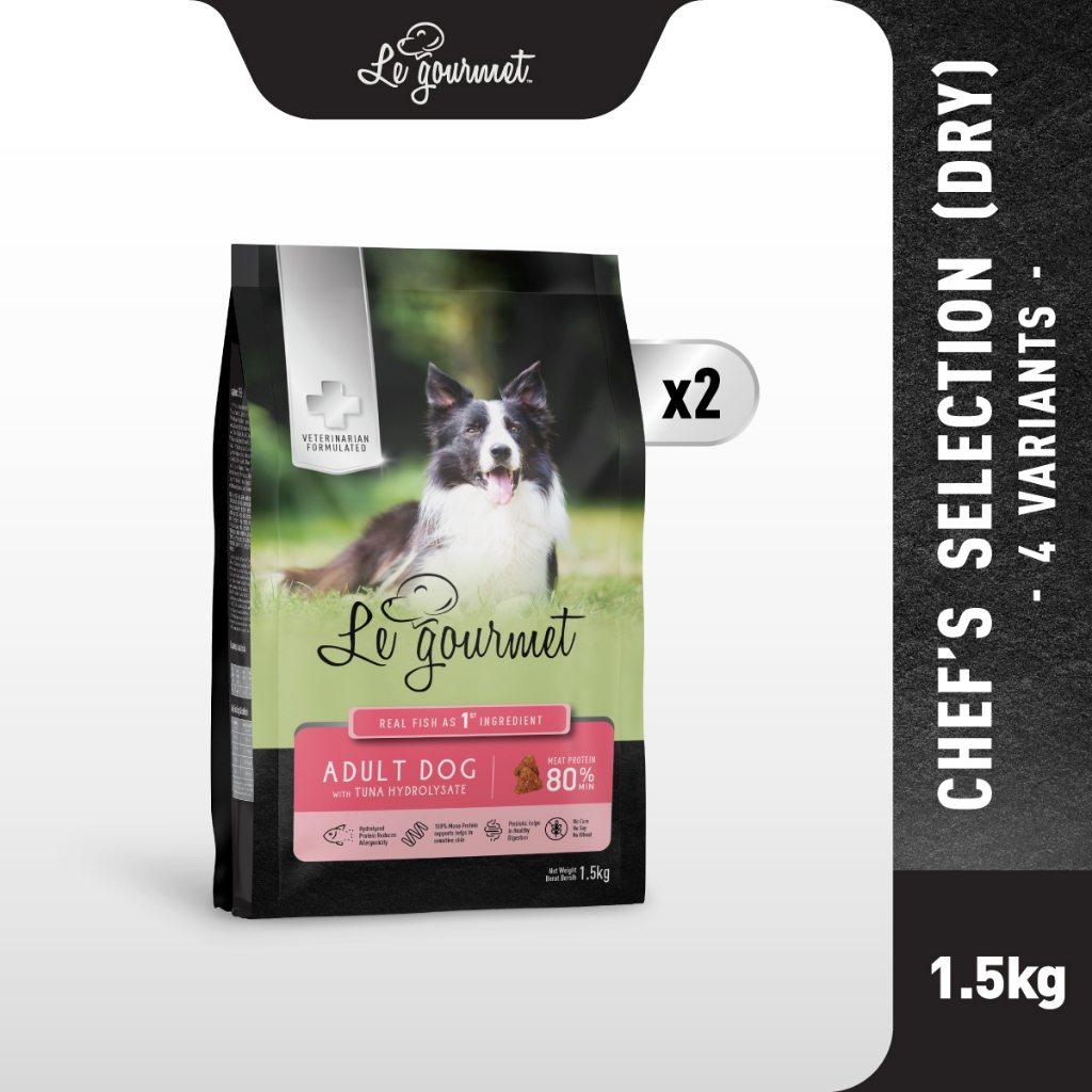 [FOC 130g] Le Gourmet Hydrolysate Dry Kibble (1.5kg x 2 แพ็ค)