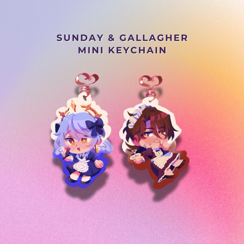 Honkai Star Rail (Sunday & Gallagher Mini Keychain) (FANMADE MERCH)