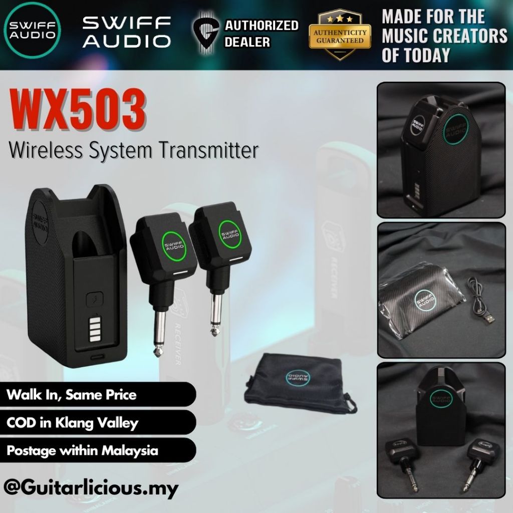 Swiff Audio WX503 Guitar Digital Wireless System Transmitter Receiver สําหรับกีตาร์โปร่ง/กีตาร์ไฟฟ้า