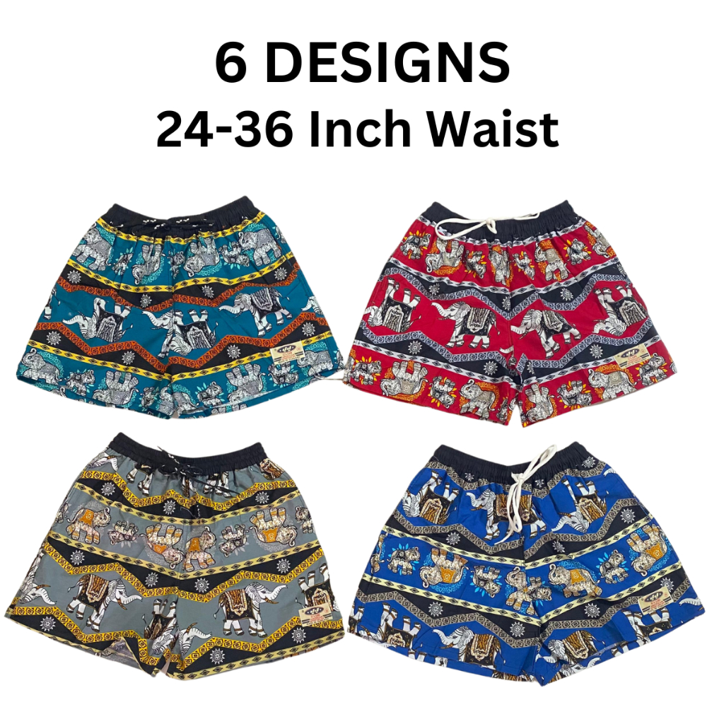 Short ELEPHANT PANTS CS0660/2Unisex Wasist 24-36 นิ้วกางเกงผ้าฝ้ายสั้นกางเกง Seluar Pendek ชายหาดกาง