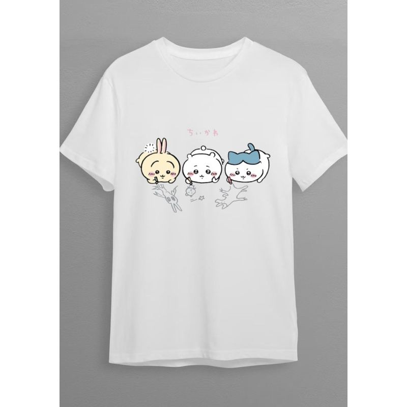 ที่กําหนดเอง~เสื้อยืดชิอิคาวะสีแดงสุดฮอต chikawa Top chikawa B