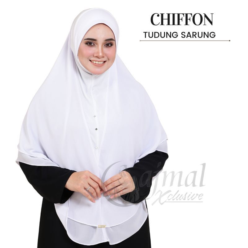[SAIZ XL] ALFARO TUDUNG ชีฟองธรรมดา 2 ชั้น Tudong Instant Hijab Soft กันสาด