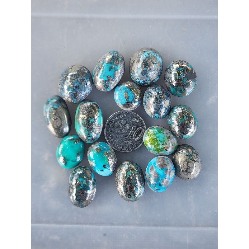 ขนาดเล็ก Iran Pyrite Badar Besi Firus Ring Stone