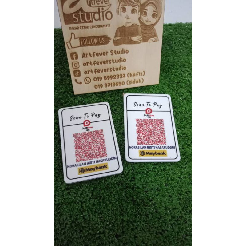 QRCODE 2side MATERIAL PVC CARD