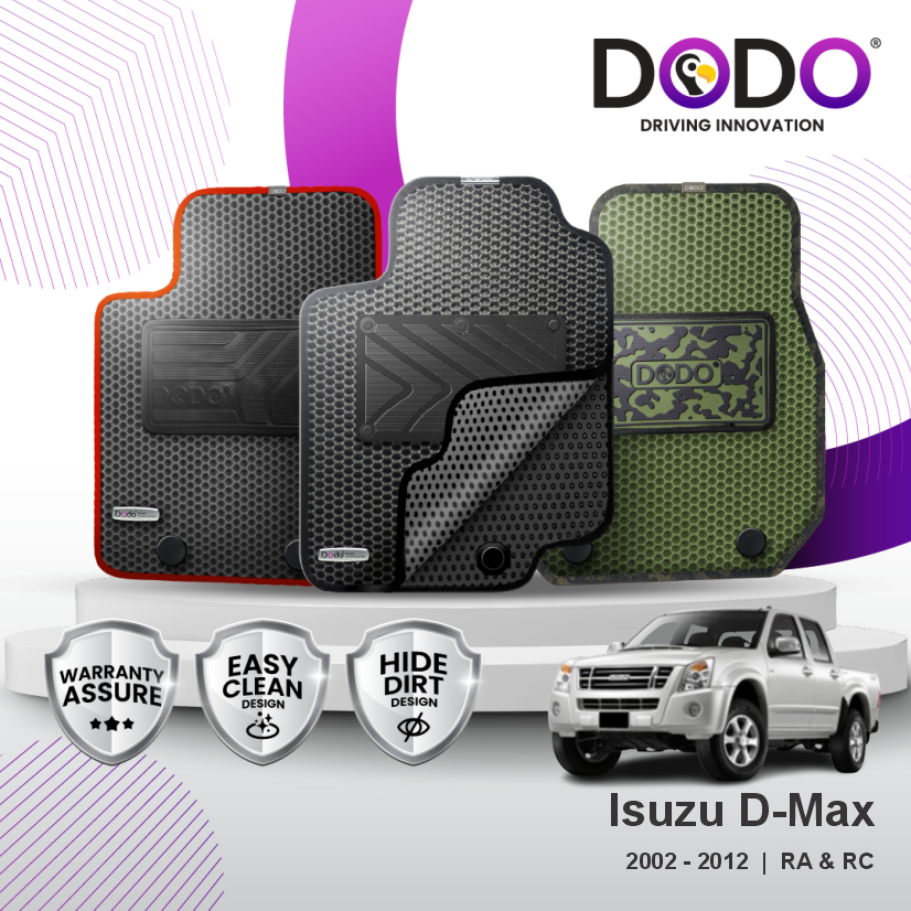 โดโด้® พรมปูพื้นรถยนต์ Isuzu D-Max 2002-2012 RA & RC
