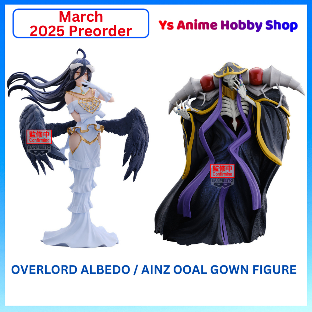 Banpresto Overlord Albedo Ainz Ooal Gown อะนิเมะ FIgure