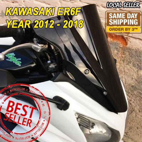 !! Kawasaki ER6F 650 (2012 - 2018) Double Bubble Windshield Windshield Windscreen Visor Kawasaki ER6