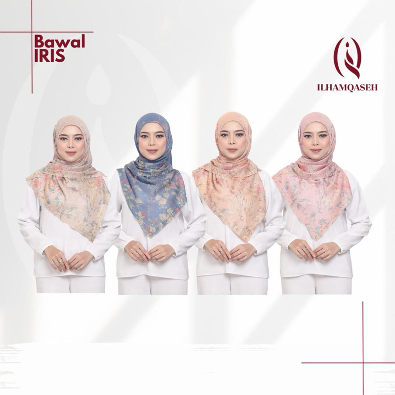 BAWAL IRIS -TUDUNG KNITTED ILHAM QASEH