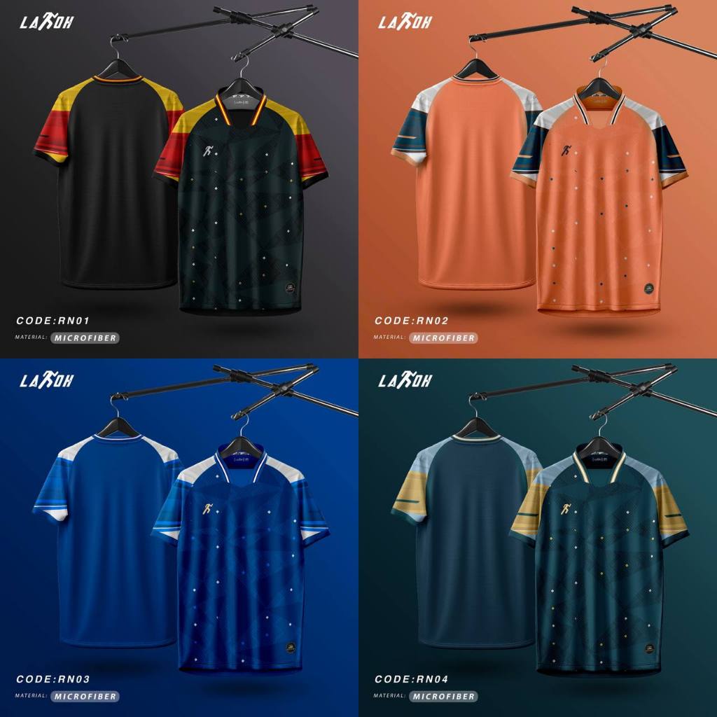 Lakoh Sport Mini Microfiber Vneck Diamond RN01-RN04 แขนสั้นผู้ใหญ่ Unisex