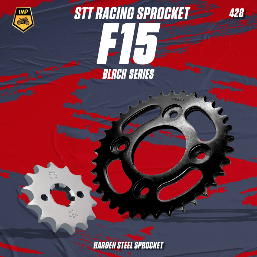 Spoket WMOTO F15 SPOKET 428 SPOKET DEPAN / SPROCKET BELAKANG MOTOR