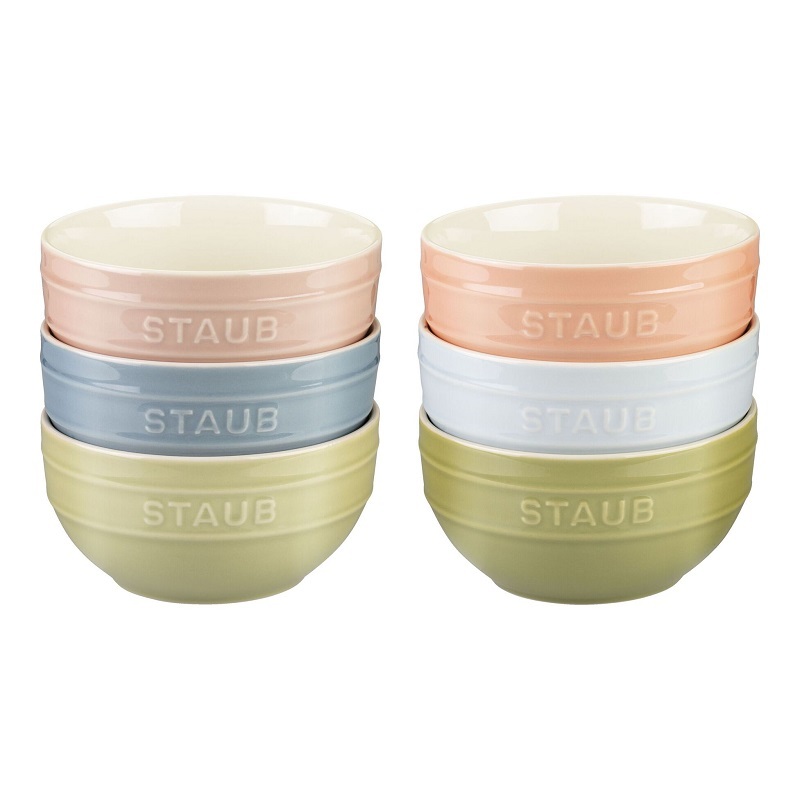 Staub CERAMIQUE 14 ซม. / ชุดชามเซรามิก Macaron ขนาดใหญ่ คละสี