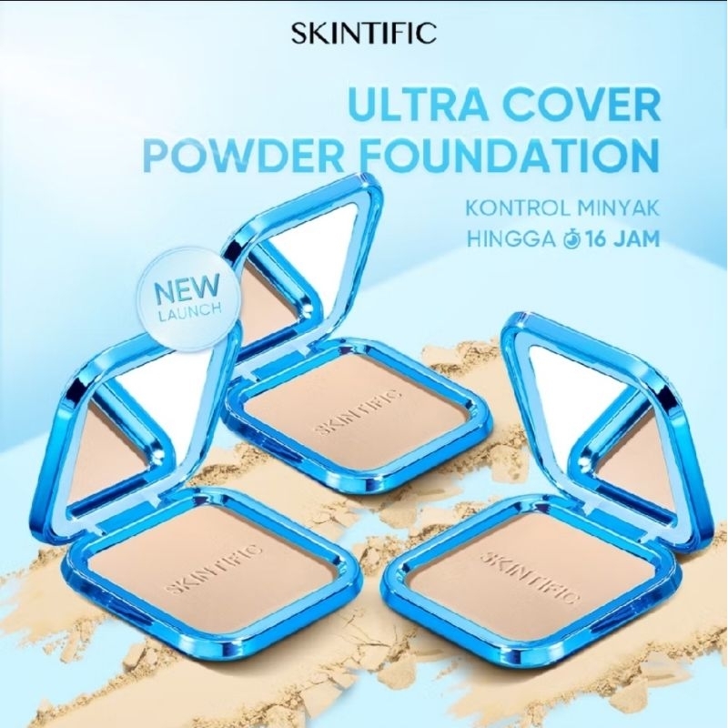Skintific TWC ULTRA COVER POWDER FOUNDATION COMPACT POWDER