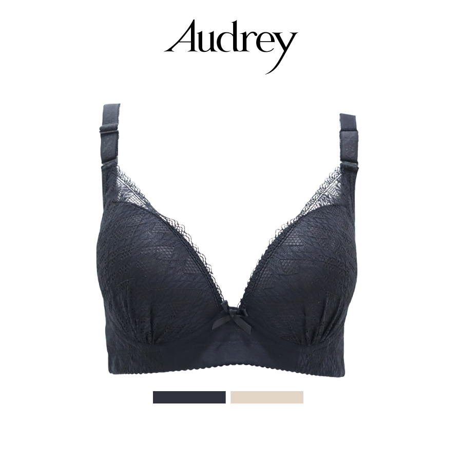 Audrey Wired Thin Moulded Non Push Up 5/8 Cup Fashion Bra 73-8203