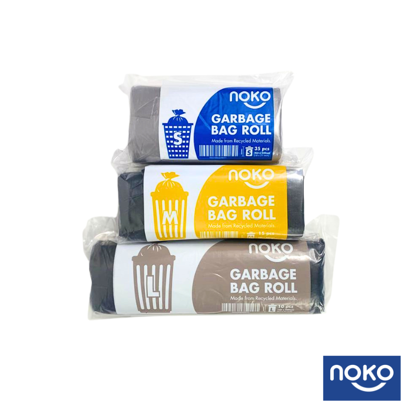 NOKO ถุงขยะแบบม้วนสําหรับงานหนัก (S/M/L)