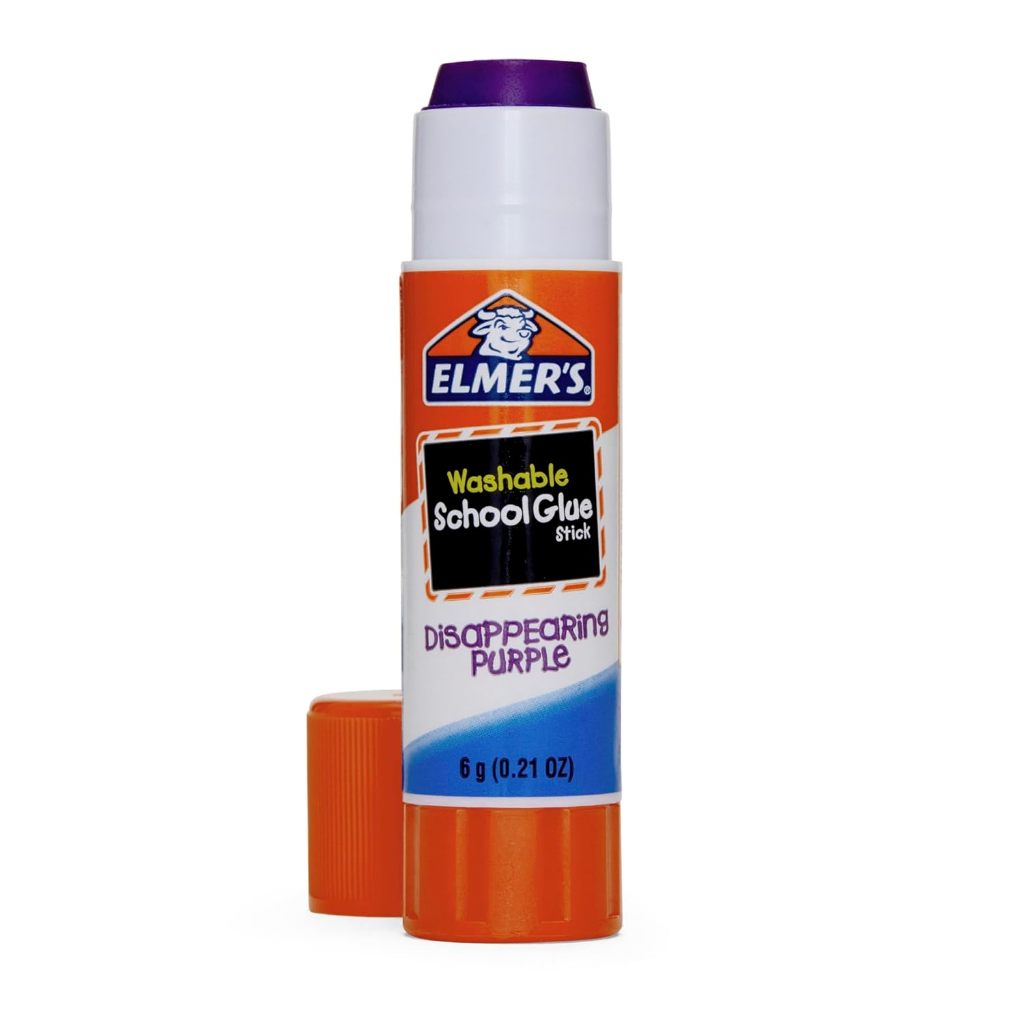 Elmers Disappearing กาวสีม่วง Sticks SCHOOL กาว Stick 6g All Purpose School กาว Stick 6g