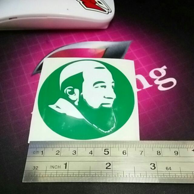 UAI STIKER/STIKER USTAZ AZHAR IDRUS/STIKER MOTOR KERETA/CUTTING STICKER / TAMPAL LUAR