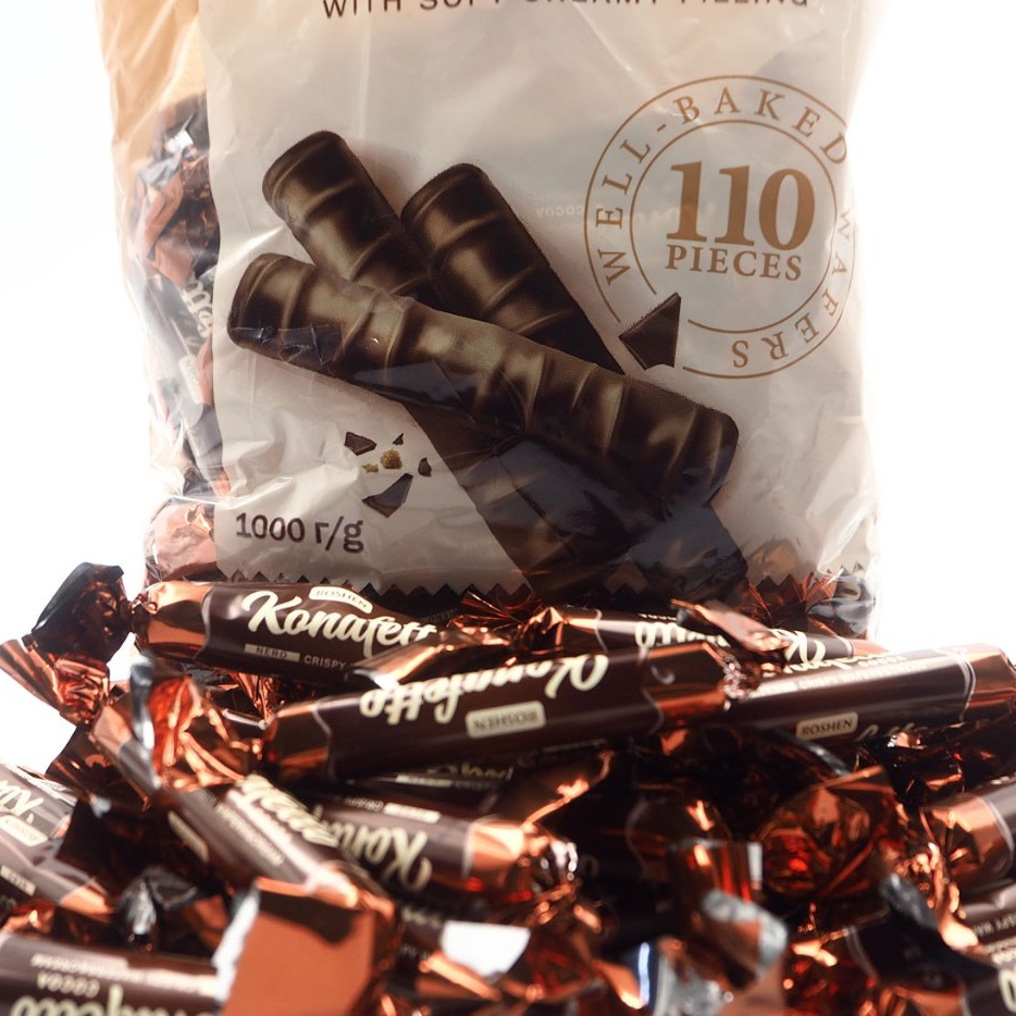 ROSHEN KONAFETTO COCOA NERO CRISPY WAFERS & CREAM ( 250G )[มาใหม่]