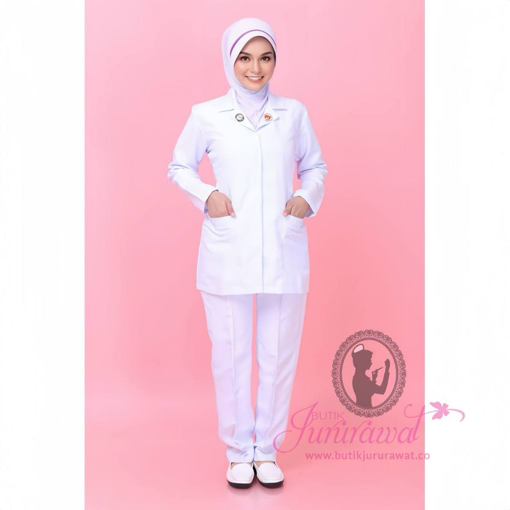 LONG SLEEVE NURSE UNIFORM (LENGAN PANJANG)