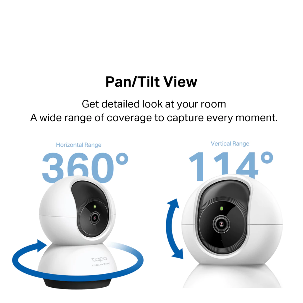 TP-Link Tapo TC72 4MP 2K Indoor Pan/Tilt 360 WiFi CCTV thumbnail 9