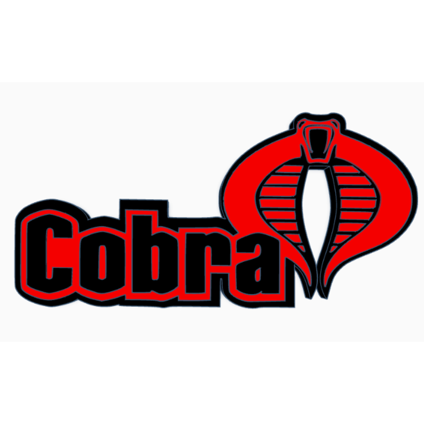 COBRA (GI JOE) โลโก้ 3D หรือแม่เหล็กติดตู้เย็น