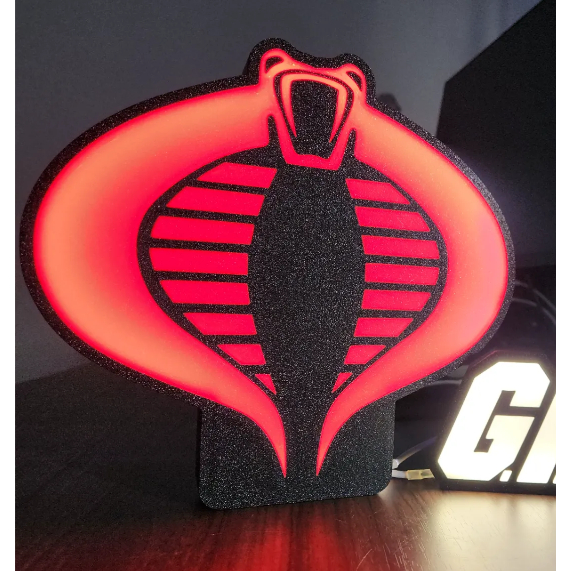 GI Joe - ป้ายกล่องไฟ LED Cobra USB
