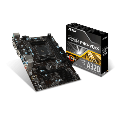 Msi A320M PRO-VD/S MotherBoard (เมนบอร์ด AMD AM4 DDR4 M-ATX)