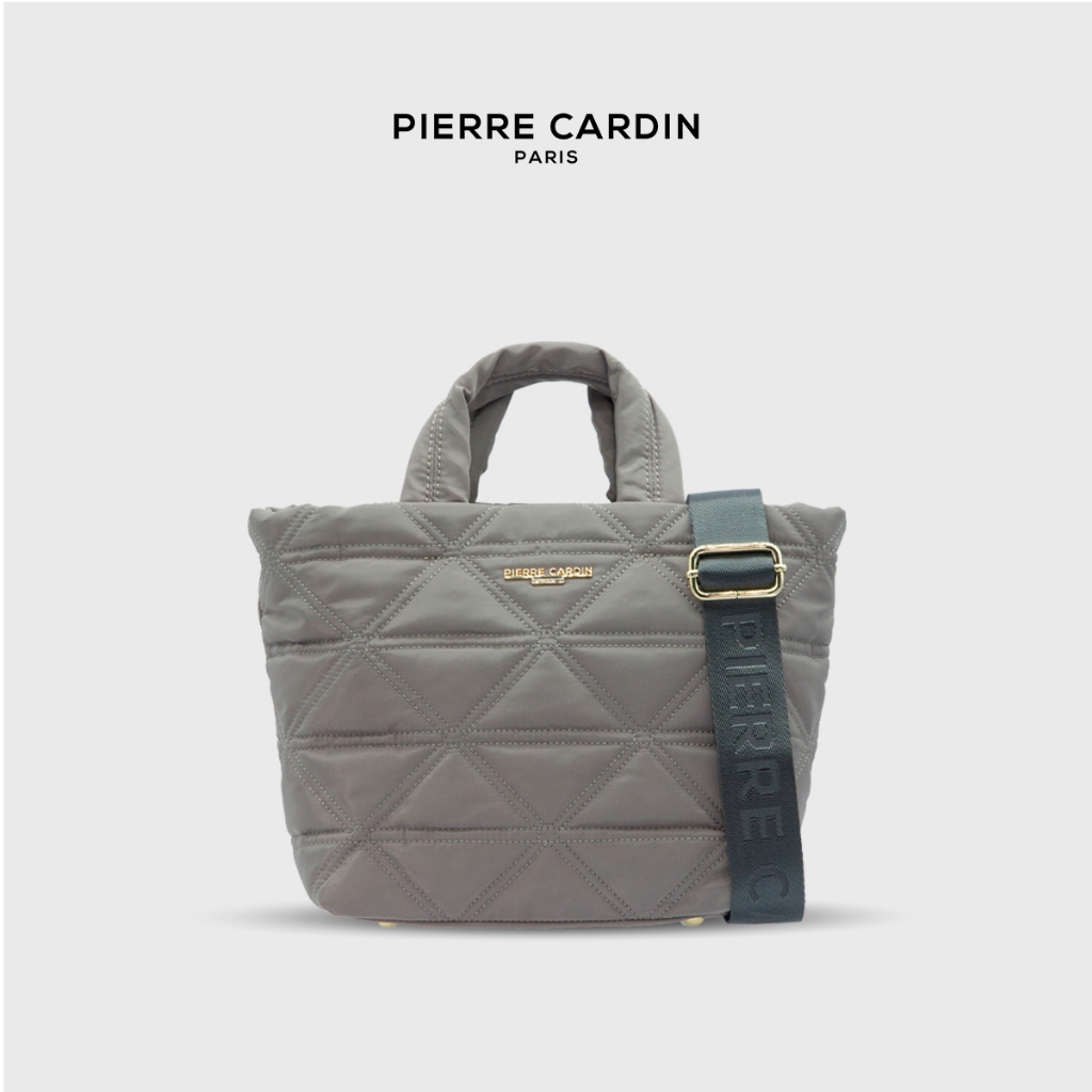 กระเป๋าถือไนลอนพองของผู้หญิง Pierre Cardin