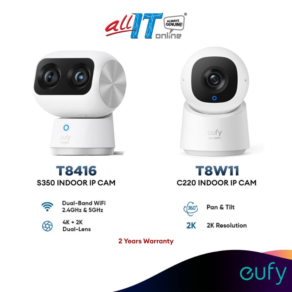 Anker Eufy T8416 กล้องในร่ม S350 / Anker T8W11 Eufy Indoor Cam C220