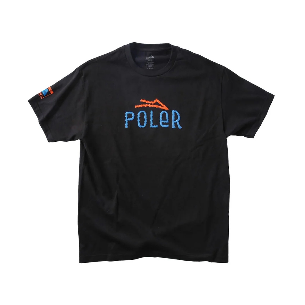 เสื้อยืดโลโก้ Lakai x Poler Furry - สีดํา