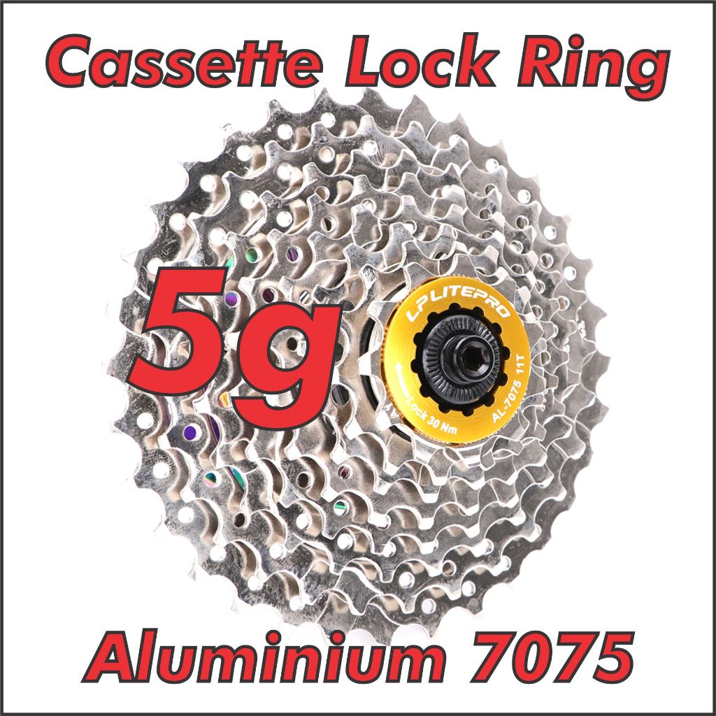 Cassette Lock Ring Flywheel Cover 10 11 12 Speed Lock Cap UltraLight Aluminium 7075
