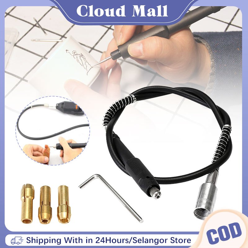 ดอกสว่านเพลาแบบยืดหยุ่น Flex Shaft Polishing Chuck สําหรับเครื่องมือเครื่องเจียรโรตารี่ Dremel