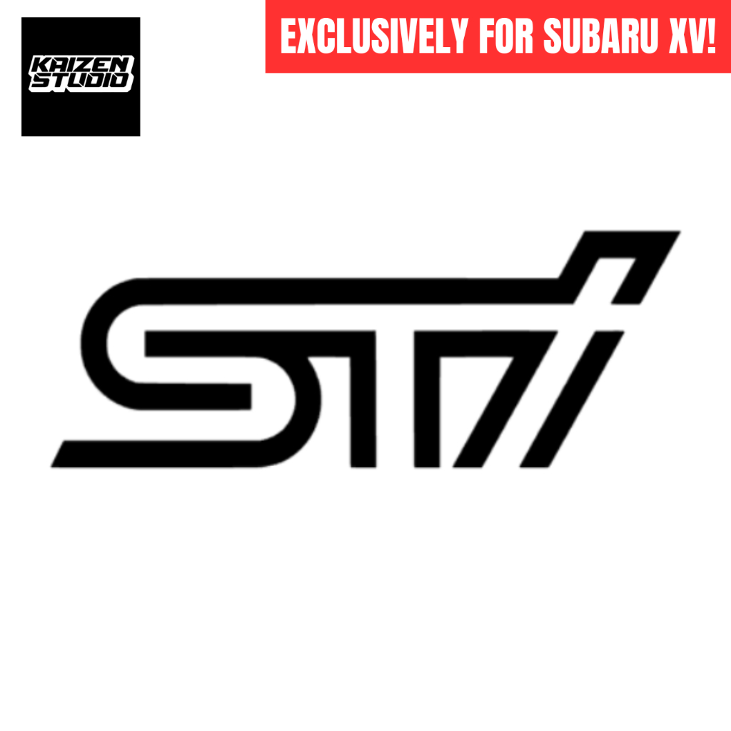 สติ๊กเกอร์ KAIZEN STUDIO Subaru XV STI สปอยเลอร์ STI, โลโก้วัดความเร็ว WRX STI IMPREZA