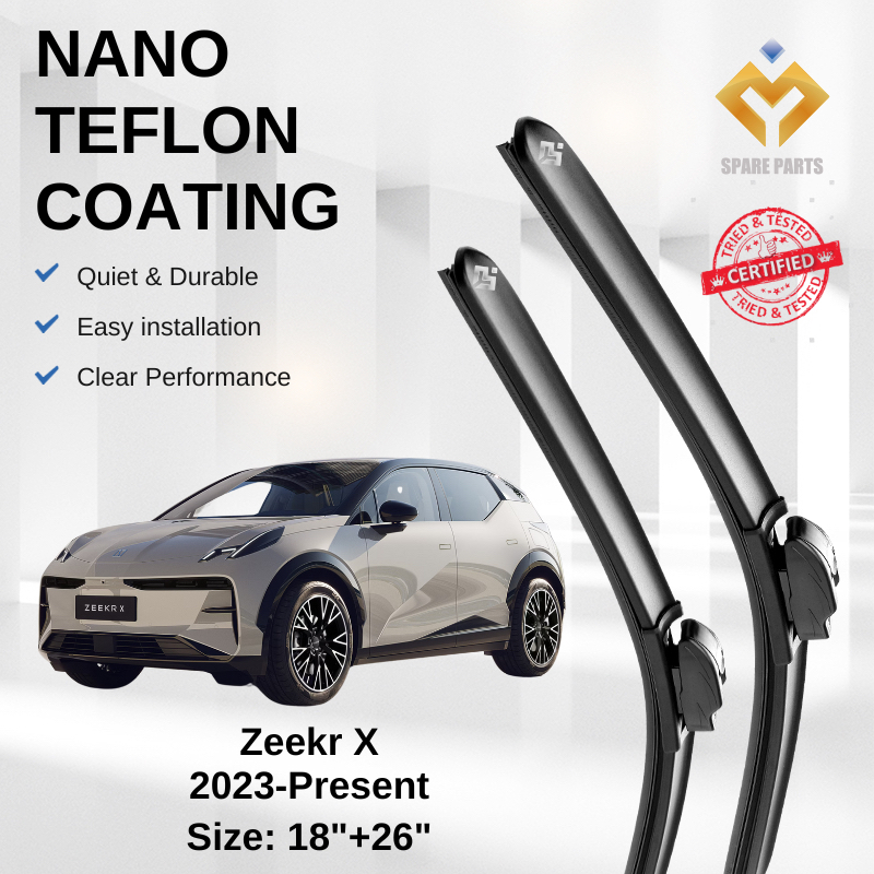 Zeekr X 2023-Present Premium Japan Tech Car Wiper Accessories 18+26 Type 04 Clip- ประกอบด้วยผ้า Micr