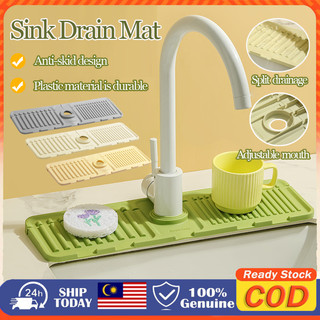 Kitchen Sink Splash Guard Silicone Faucet Splash Water Catcher Silicone Faucet Handle Drip Catcher Tray Sinks Dry水龙头沥水垫