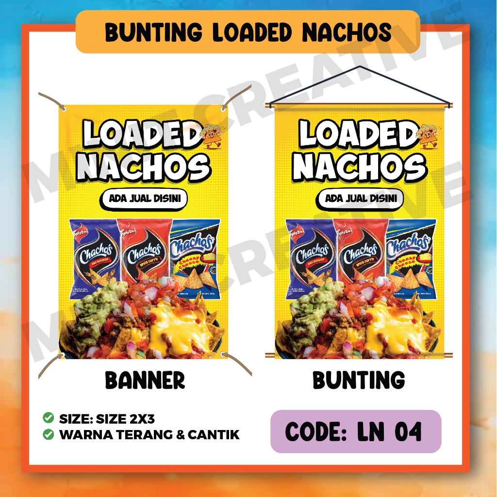 BUNTING LOADED NACHOS / CHACOS DESIGN