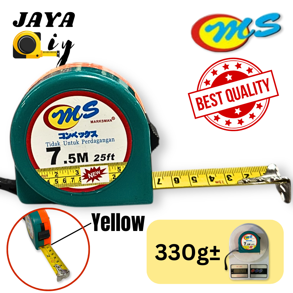 [QUALITY] MARSKMAN MS MEASURING TAPE 7.5M 25FT / MS TAPE / TALI TAPE / 拉尺 / Pita Pengukur / Tap Ukur