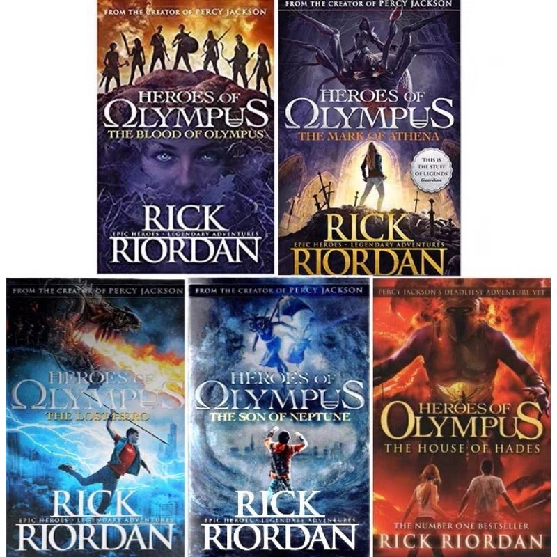 Heroes of Olympus โดย Rick Riordan 5 หนังสือชุด