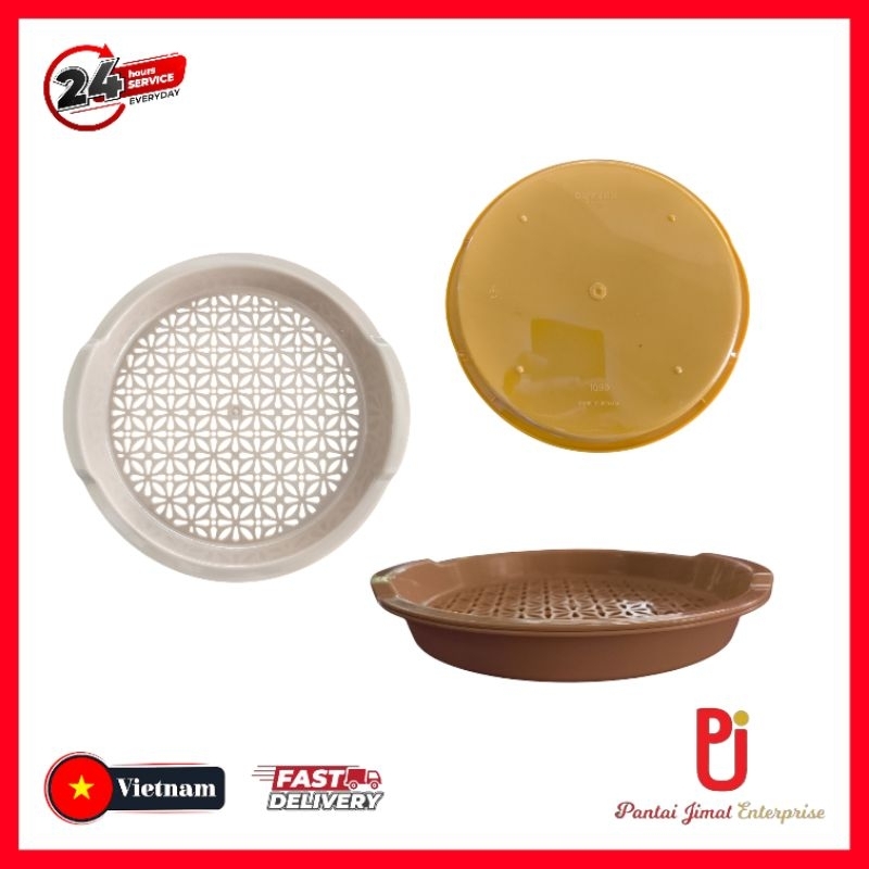 HULANG MINUMAN BESERTA PENAPIS/ DUYTAN กลมถาดพร้อมตัวกรอง