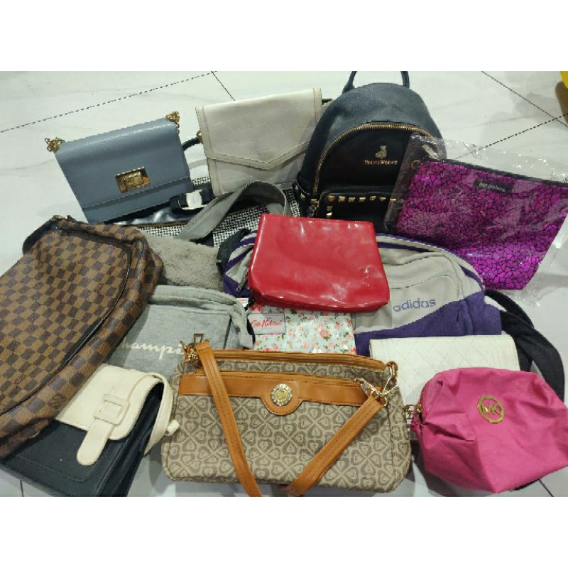 Bag Bundle Branded Coach Adidas Handbag Sling Bag Tote Bag Preloved