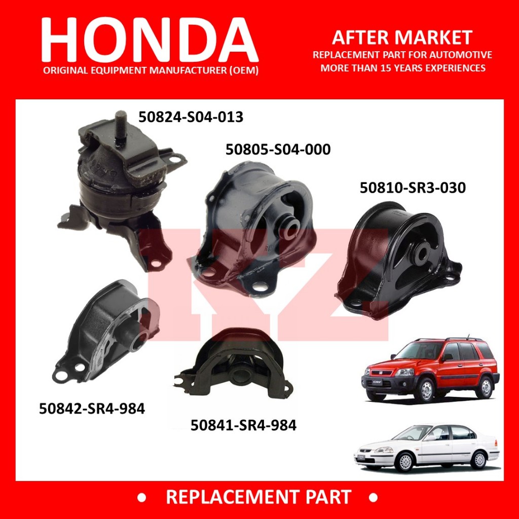 ฮอนด้าญี่ปุ่น !!! HONDA CIVIC 1996 EK3 EK4 EJ7 1.6 SO4 / CRV S10 RD1 เครื่องยนต์ MOUNTING 5 ชิ้น