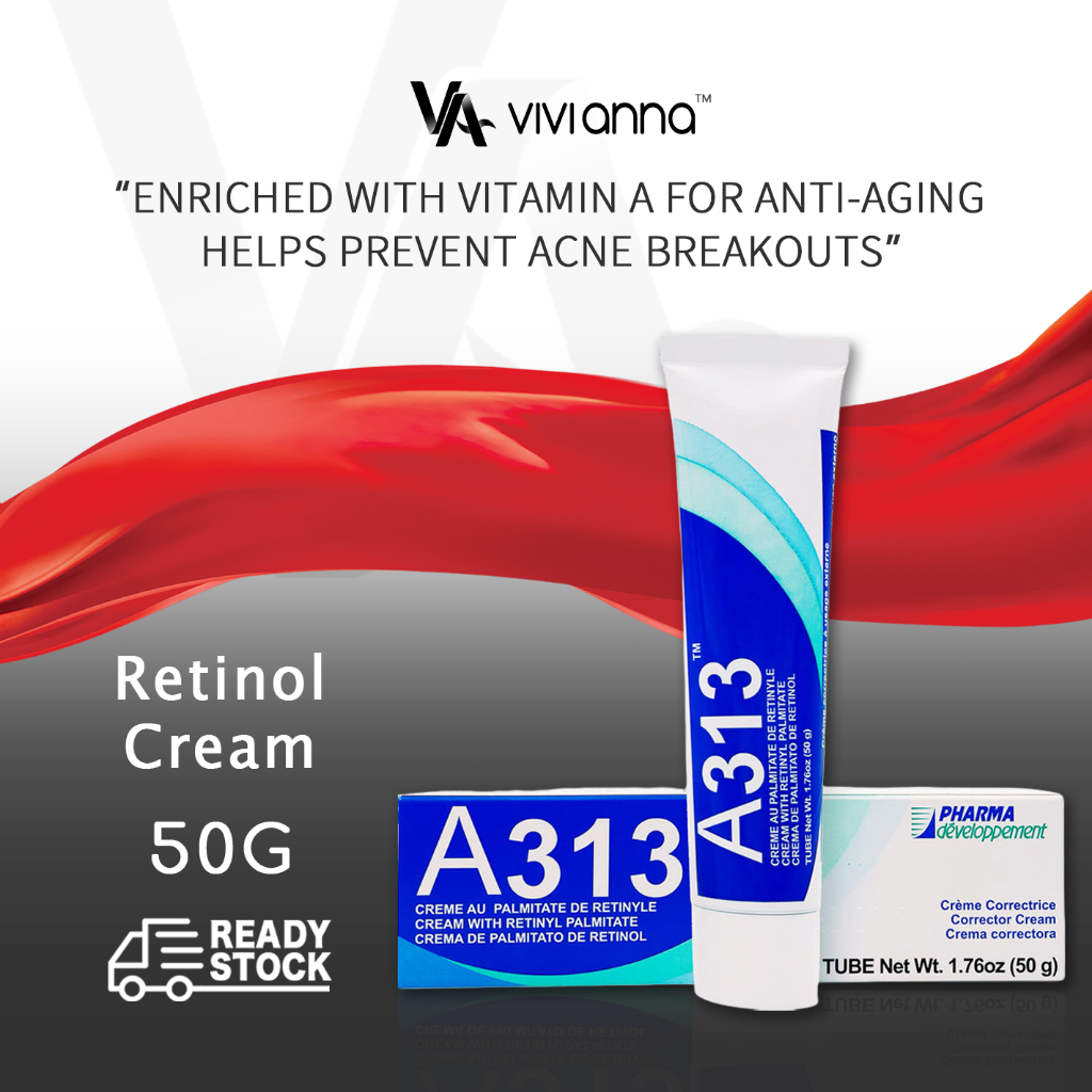 ✴️5.5 ️A313 Vitamin A Retinol Cream 50g, French A313 Night Cream Retinol Acne Anti-Aging Fine Lines 