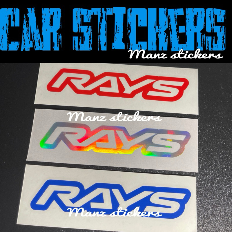 RAYS D1 / สติ๊กเกอร์รถยนต์ RAYS