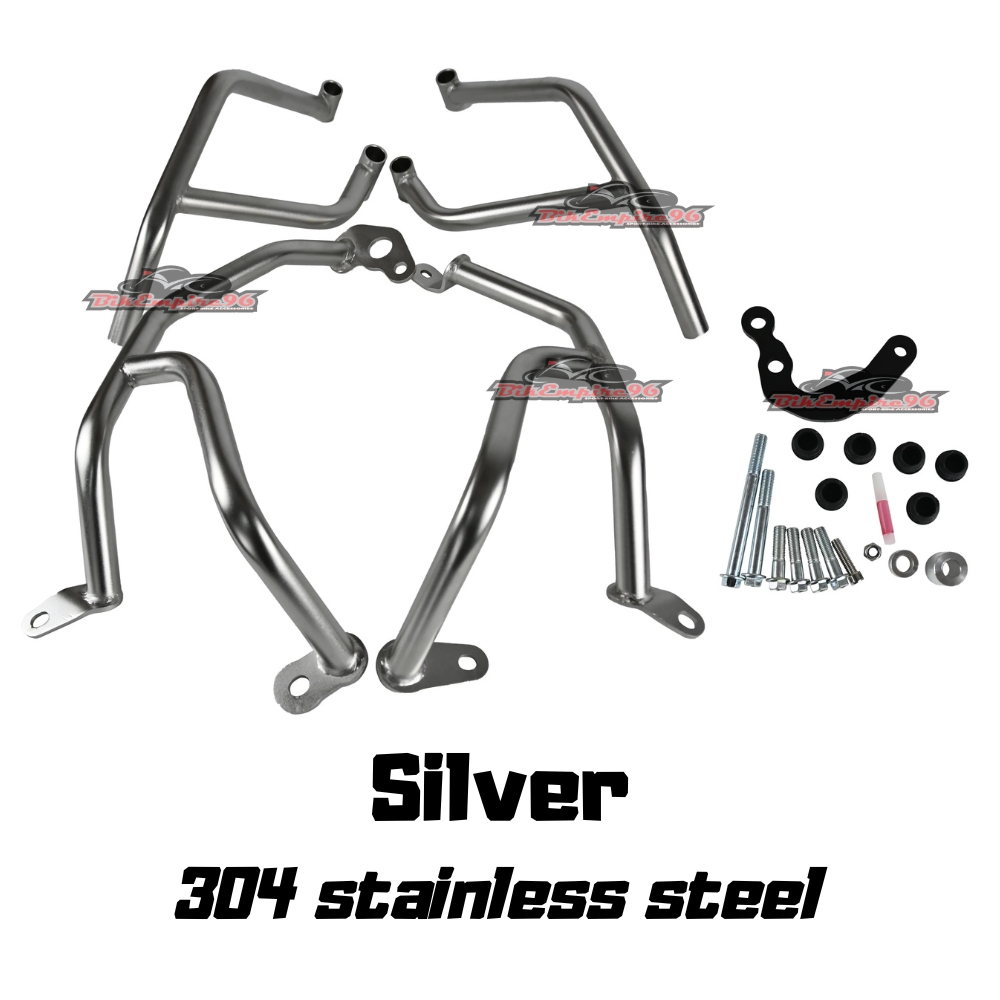 Tracer 9GT UPPER & LOWER CRASH BAR - SILVER(304 S.STEEL)