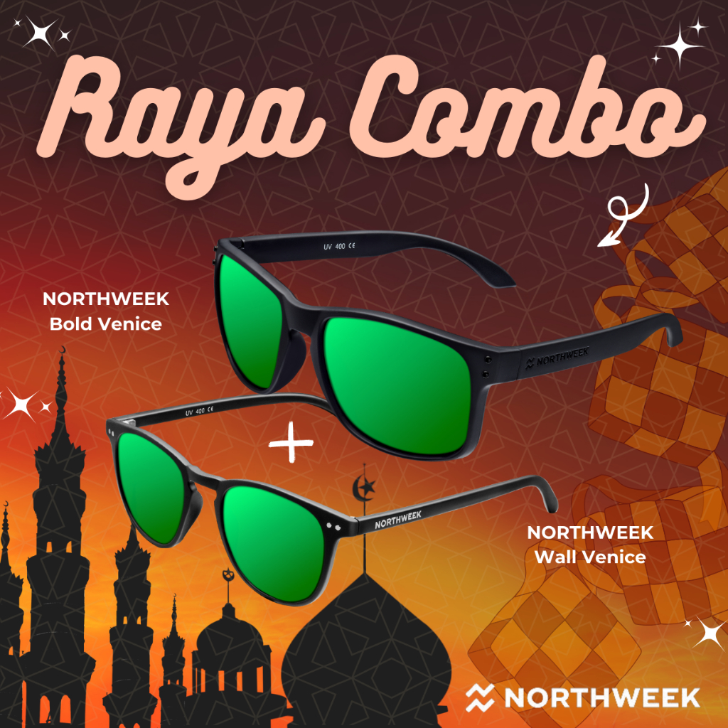 [RAYA COMBO] NORTHWEEK Bold Venice & Wall Venice Polarized Uv400 Protection แว่นกันแดด Unisex