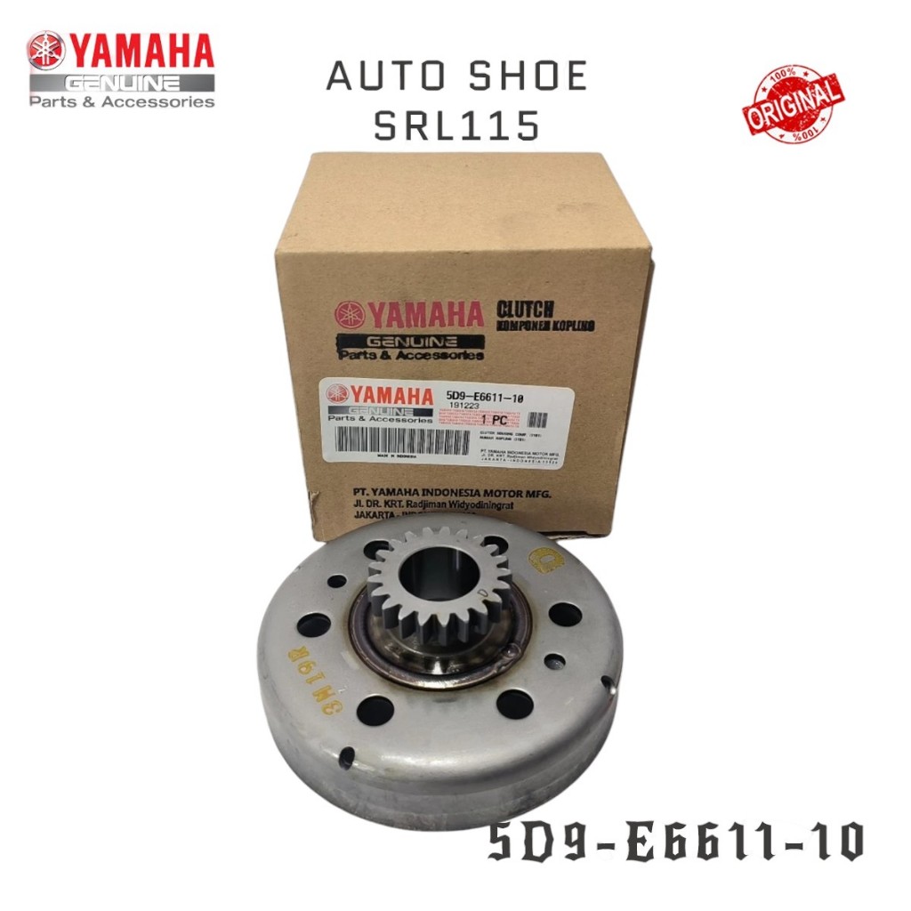 YAMAHA SRL115 AUTO CLUTCH HOUSING 5D9-E6611-10 CLUTCH HOUSING ONE WAY AUTO HOUSING รองเท้าอัตโนมัติ