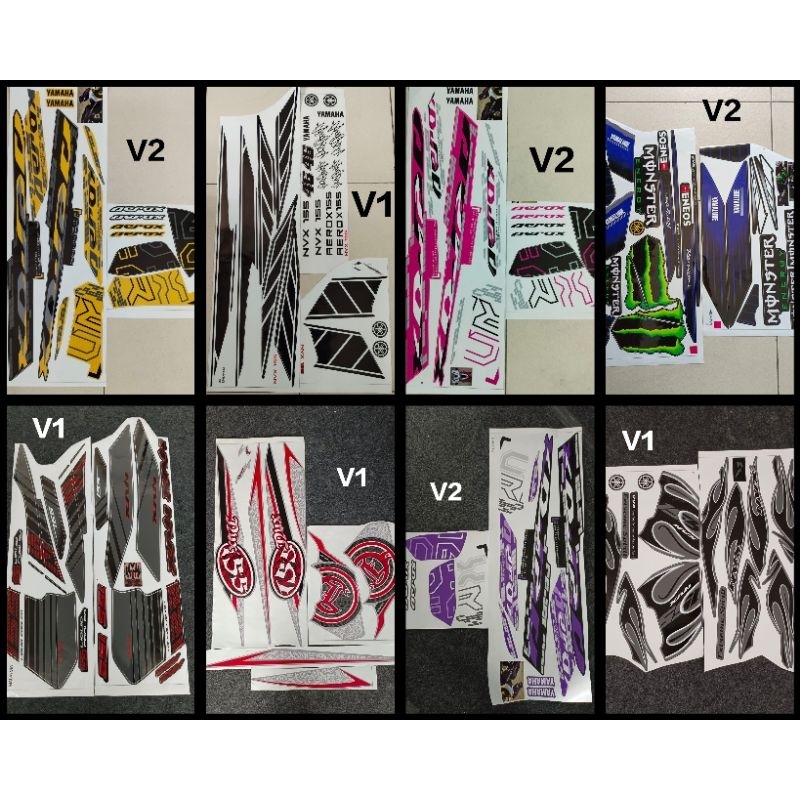สติ๊กเกอร์ YAMAHA NVX155 V1 V2 HP4/AEROX/API/BATMAN/BATIK/MICKEY MOUSE/MINIONS