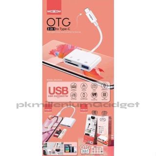 MOXOM OTG MOXOM MX-AX49 3 in 1 to Type-C OTG (การ์ด Type-C to SD + TFCard + USB)