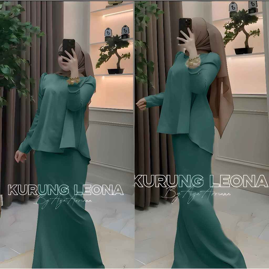 ชุดเดรสมุสลิม Baju Kurung Leona By RUBBA