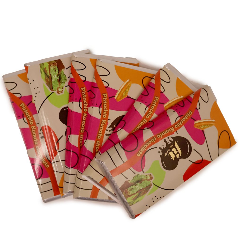 DUBAI CHOCOLATE { 100G } PISTACHIO KUNAFA CHOCOLATE ,MADE IN U.A.E BY MAX CHOCOLATE